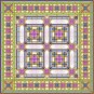 6908 Geometric Needlepoint Canvas 14" x 14"