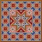 4148 Geometric Needlepoint Canvas 14" x 14"
