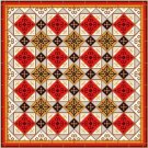 6061 Geometric Needlepoint Canvas 14" x 14"