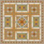 6910 Geometric Needlepoint Canvas 14" x 14"