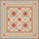 6062 Geometric Needlepoint Canvas 14" x 14"