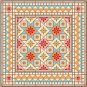 6062 Geometric Needlepoint Canvas 14" x 14"