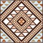 6901 Southwest Needlepoint Canvas 14" x 14"
