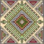6056 Geometric Needlepoint Design 14" x 14"