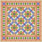 6903 Geometric Needlepoint Canvas 14" x 14"