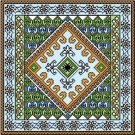 6059 Geometric Needlepoint Canvas 14" x 14"