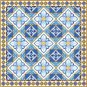 6944 Geometric Needlepoint Canvas 14" x 14"