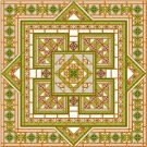 6917 Geometric Needlepoint Canvas 14" x 14"