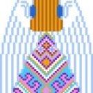 2031B Christmas Angel Needlepoint Canvas (back)