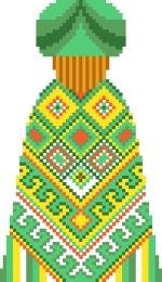 2025B Christmas Natitivy Wise Man Needlepoint Canvas (back)