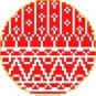 1707 Christmas Ornament Needlepoint Canvas