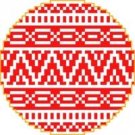 1358 Christmas Ornament Needlepoint Canvas
