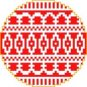 1357 Christmas Ornament Needlepoint Canvas
