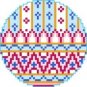 2012 Christmast Ornament Needlepoint Canvas