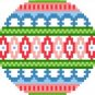 2019 Christmas Ornament Needlepoint Canvas