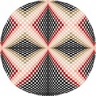 6049 Optical Geometric Needlepoint Canvas