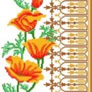 6069 Poppies Floral Needlepoint Canvas