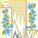 6896 Morning Glories Floral Needlepoint Canvas