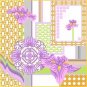 6888 Iris Floral Needlepoint Canvas