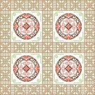 6104 Oriental Needlepoint Canvas 12" x 12"