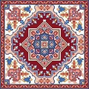 4256 Persian Needlepoint Canvas 14" x 14"