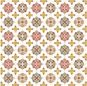 6028 Geometric Needlepoint Canvas 12" x 12"