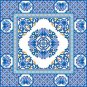 4235 Oriental Needlepoint Canvas 17" x 17"