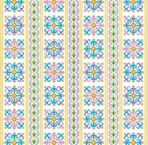 6093 Geometric Needlepoint Canvas 12" x 12"