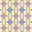6087 Geometric Needlepoint Canvas 12" x 12"