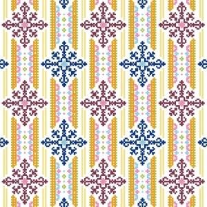 6087 Geometric Needlepoint Canvas 12" x 12"