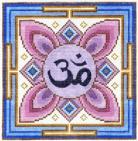 7129 Om Mandala Needlepoint Canvas 7" x 7"