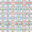6212 Heart Ribbon Weave Needlepoint Canvas