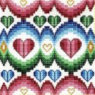 6214 Hearts Needlepoint Canvas