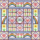 6291 Rainbow Hearts Needlepoint Canvas