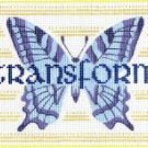 7125 Butterfly Transform Needlepoint Canvas