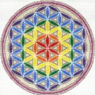 7140 Rainbow Flower of Life Needlepoint Canvas