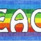 7134 Rainbow Peace Needlepoint Canvas