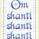 7135 Om Shanti Needlepoint Canvas
