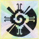 7132 Hunab Ku Symbol Needlepoint Canvas