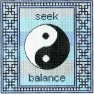 7102 Yin Yang Needlepoint Canvas