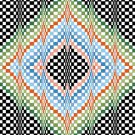 6264 Optical Geometric Needlepoint Canvas