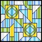 6232 Geometric Abstract Needlepoint Canvas