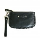 Calvin Klein Small Wristlet Wallet Monogram Logo Clutch Black