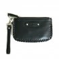Calvin Klein Small Wristlet Wallet Monogram Logo Clutch Black