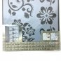 Plaid Floral Stencil Laser Cut Size 8.5 X 9.5 in Debbies Craft Folk Art New