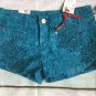 New Bongo Womens Shorts Size 5 Juniors Blue Print