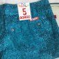New Bongo Womens Shorts Size 5 Juniors Blue Print
