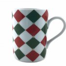 Williams Sonoma Vintage Harlequin Coffee Mug 8 Fl oz Diamond Pattern Ceramic Cup