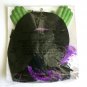 Wrong Way Witch Halloween Door Hanging Decoration, Purple - USA Seller