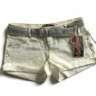 Younique Women's Distressed Shorts Size 3 Juniors Frayed Hem Off White New Younique Women's Distressed Shorts Size 3 Juniors Frayed Hem Off White New